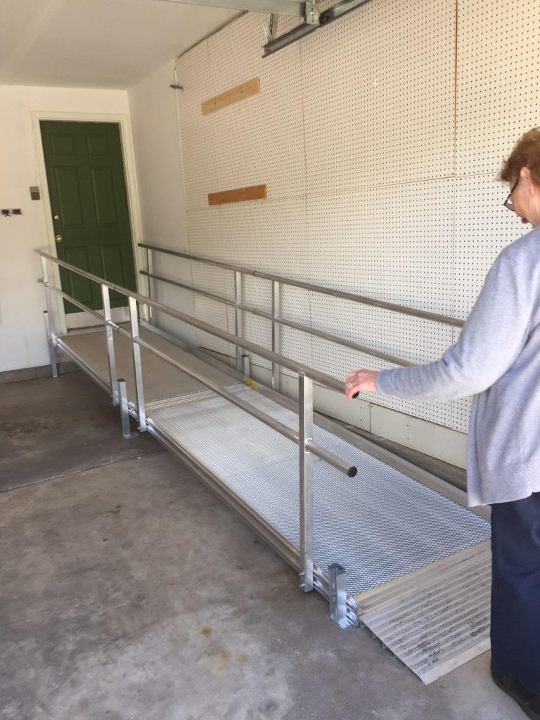 Wheelchair Ramp to Garage Door- Colorado Springs, CO